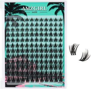 مجموعة رموش مانجا من فيري لاش مكونة من 144 قطعة، وصلات رموش عنقودية ذات نتوءات فردية، مجموعات رموش فردية كثيفة بتصميم انيمي مع شريط رفيع يمكنك تركيبها بنفسك في المنزل (العطلات، سي ميكس 8-18 ملم)