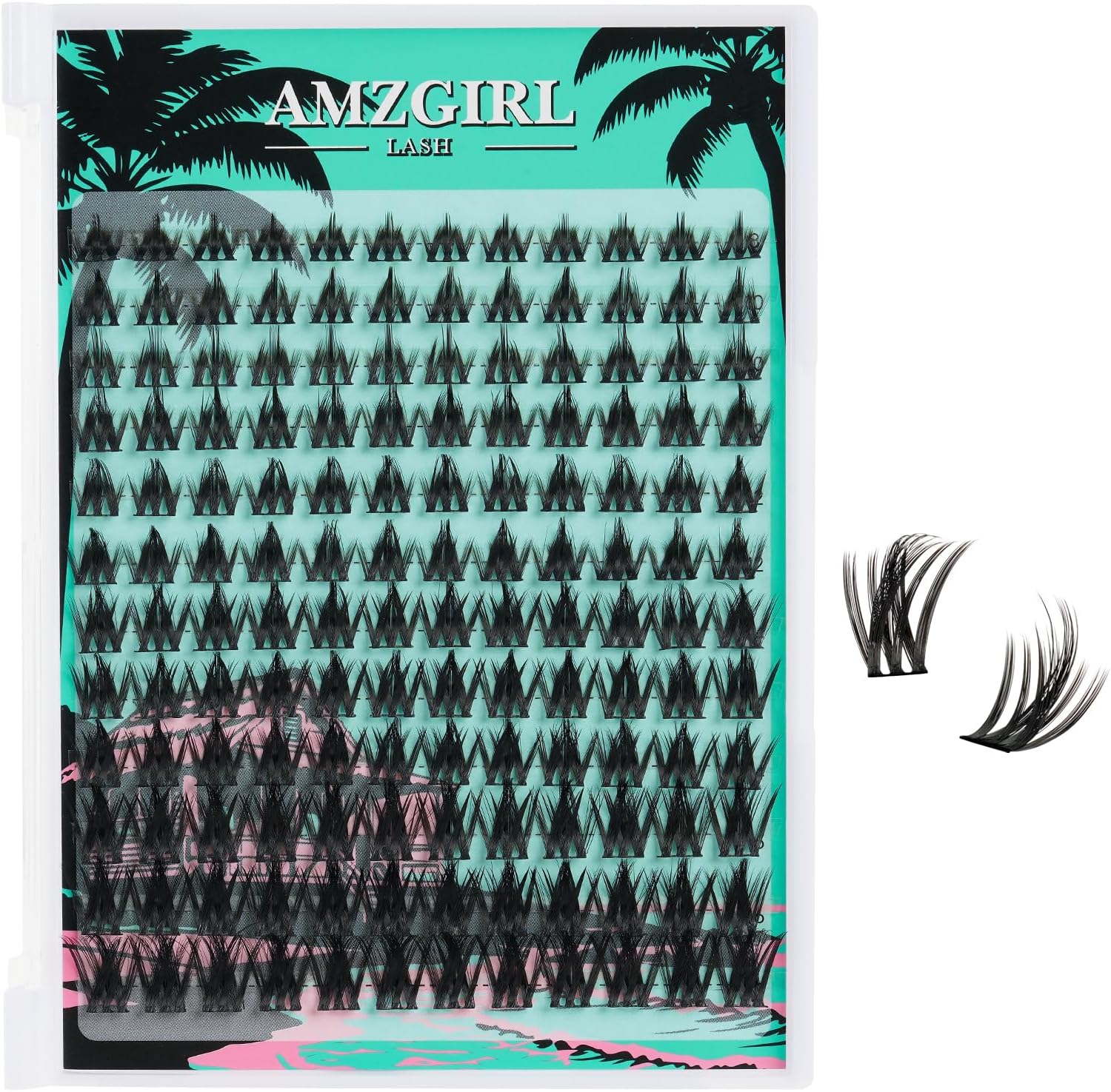 مجموعة رموش مانجا من فيري لاش مكونة من 144 قطعة، وصلات رموش عنقودية ذات نتوءات فردية، مجموعات رموش فردية كثيفة بتصميم انيمي مع شريط رفيع يمكنك تركيبها بنفسك في المنزل (العطلات، سي ميكس 8-18 ملم)