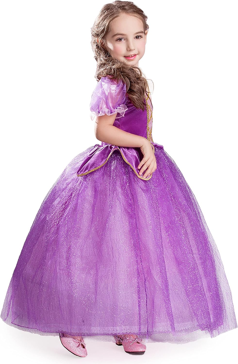 فستان الاميرة للحفلات التنكرية للبنات من السا اند انا (فستان الاميرة الفاخر للبنات) ES-NW11-RAP