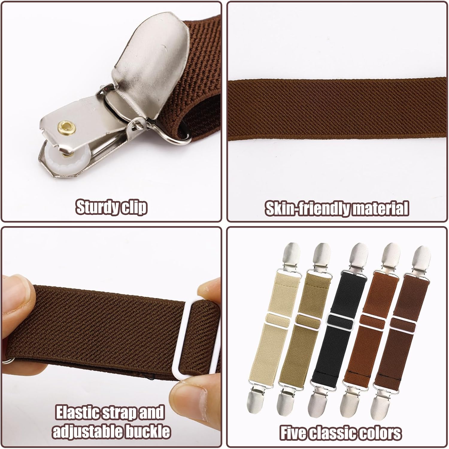 10 قطع من احزمة الاحذية المرنة من بينيتو، احزمة كعب مرنة قابلة للتعديل وقابلة للازالة ومضادة للفضفاضة، احزمة للكاحل، اكسسوارات بديلة للقباقيب والشباشب والشباشب والصنادل (5 الوان) 11 81XHP2sHqhL. AC SL1500