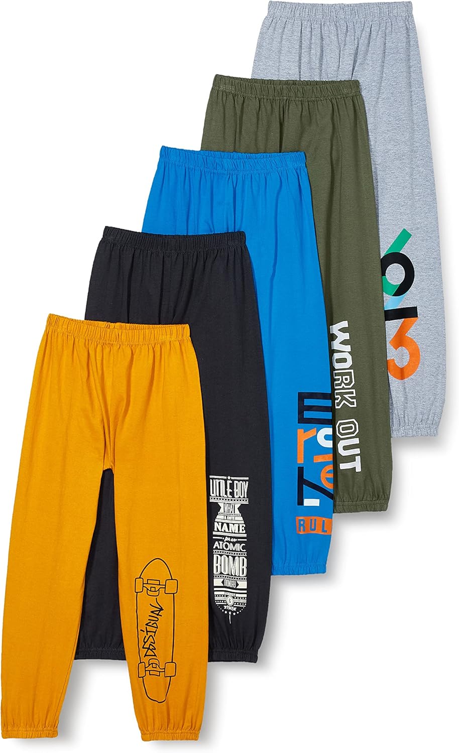 سروال رياضي للأولاد تي 2 اف (عبوة من 5 قطع) 1 سروال رياضي للأولاد تي 2 اف (عبوة من 5 قطع)