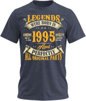 تي شيرت عيد الميلاد الثلاثين للرجال، تي شيرت Legends were Born in 1994، تي شيرت عتيق بعمر 30 عامًا