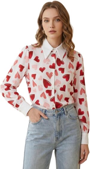 حراج السعودية ديلز: تسوق أونلاين | الإلكترونيات، الأزياء، الجوالات، البقالة Haraj Deals 73 GRECIILOOKS Women's Regular Fit Top Red