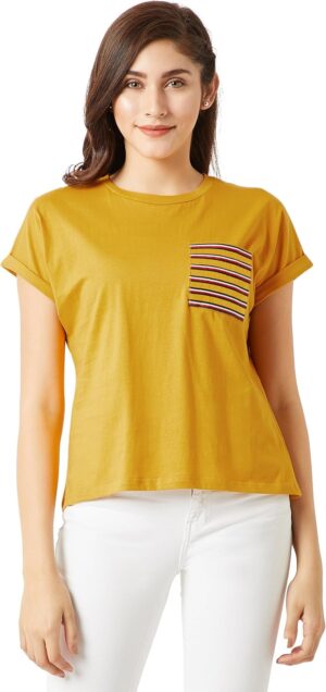 تي شيرت للنساء فضفاض من ميس اوليف