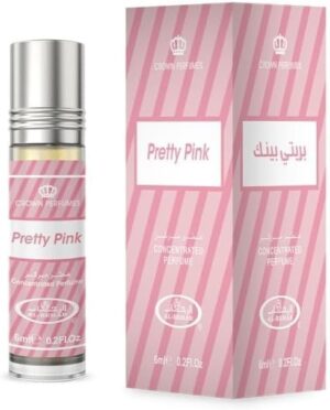 زيت عطري بريتي بينك سهل الاستخدام للسيدات من الرحاب، 6 قطع، 6 مل