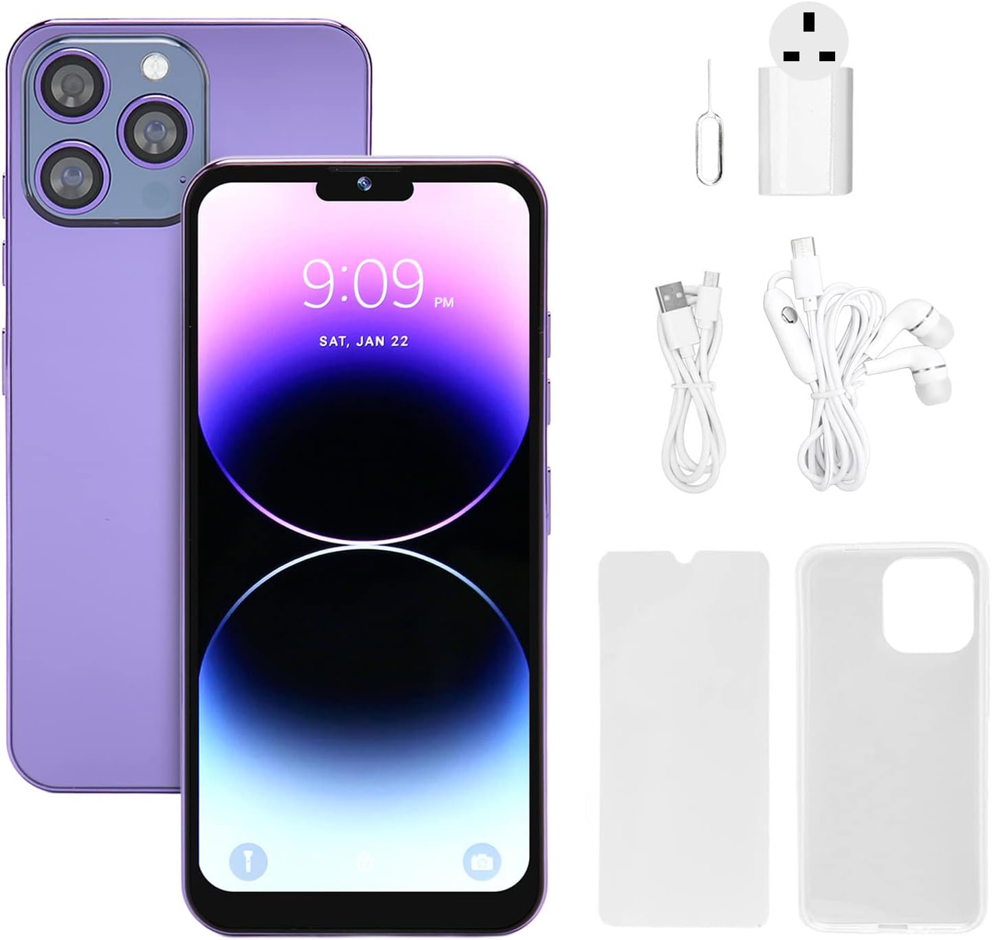 هاتف ذكي 3G غير مقفل من بولو، جوال ثنائي شرائح الاتصال بذاكرة RAM 4GB وروم 64GB وبطارية 5000mAh للحياة اليومية (اللون: ابيض-ايه) 6 هاتف ذكي 3G غير مقفل من بولو، جوال ثنائي شرائح الاتصال بذاكرة RAM 4GB وروم 64GB وبطارية 5000mAh للحياة اليومية (اللون: ابيض-ايه) - الصورة 6