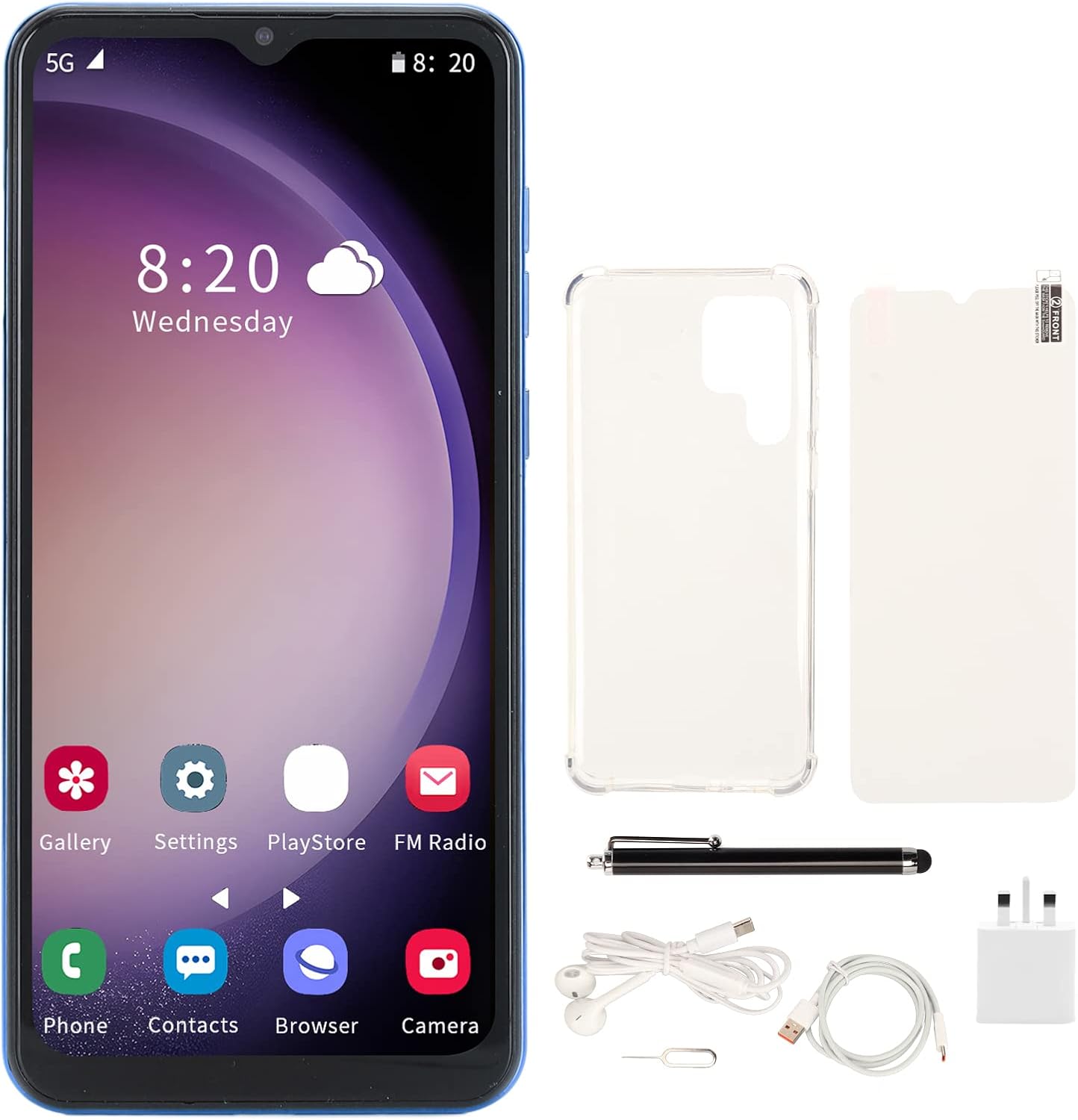 جوال غير مقفل، 6.52 انش، التعرف على الوجه HD 4G مزدوج وضع الاستعداد 6GB 128GB 12 5G واي فاي مع قلم ستايلس وبطارية 4500mAh 7 جوال غير مقفل، 6.52 انش، التعرف على الوجه HD 4G مزدوج وضع الاستعداد 6GB 128GB 12 5G واي فاي مع قلم ستايلس وبطارية 4500mAh - الصورة 7