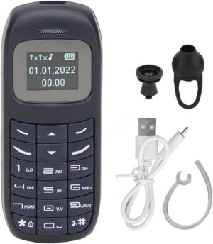 هاتف خلوي صغير غير مقفل بزر كبير لكبار السن من لوكادنس، ثنائي شرائح الاتصال 2G مع مشغل موسيقى، سهل الاستخدام للاطفال المسنين (ازرق)