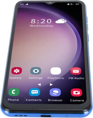 جوال غير مقفل، 6.52 انش، التعرف على الوجه HD 4G مزدوج وضع الاستعداد 6GB 128GB 12 5G واي فاي مع قلم ستايلس وبطارية 4500mAh