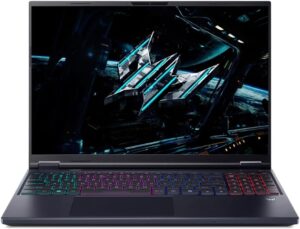 ايسر لابتوب العاب بريداتور هيليوس نيو 16 بالذكاء الاصطناعي انتل كور الترا 9 RTX 5070 Ti 16 انش WQXGA 240Hz 32GB DDR5 1TB SSD