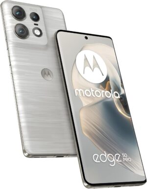 جوال موتورولا ايدج 50 برو ثنائي شرائح الاتصال بذاكرة روم 512GB وذاكرة RAM 12GB (جي اس ام فقط | بدون سي دي ام ايه) هاتف ذكي 5G مفتوح من المصنع (مون لايت بيرل) - إصدار عالمي