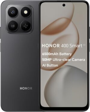 اونر هاتف ذكي 400 ثنائي شرائح الاتصال بذاكرة روم 256GB وذاكرة RAM 4GB (جي اس ام فقط | بدون سي دي ام ايه) هاتف ذكي 5G مفتوح من المصنع (اسود مخملي) - اصدار عالمي