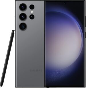 سامسونج جوال جالكسي S23 الترا SM-S918B اصدار حصري ثنائي شرائح الاتصال بذاكرة روم 1TB + ذاكرة RAM 12GB (جي اس ام فقط | بدون سي دي ام ايه) هاتف ذكي 5G مفتوح من المصنع (جرافيت) - اصدار عالمي