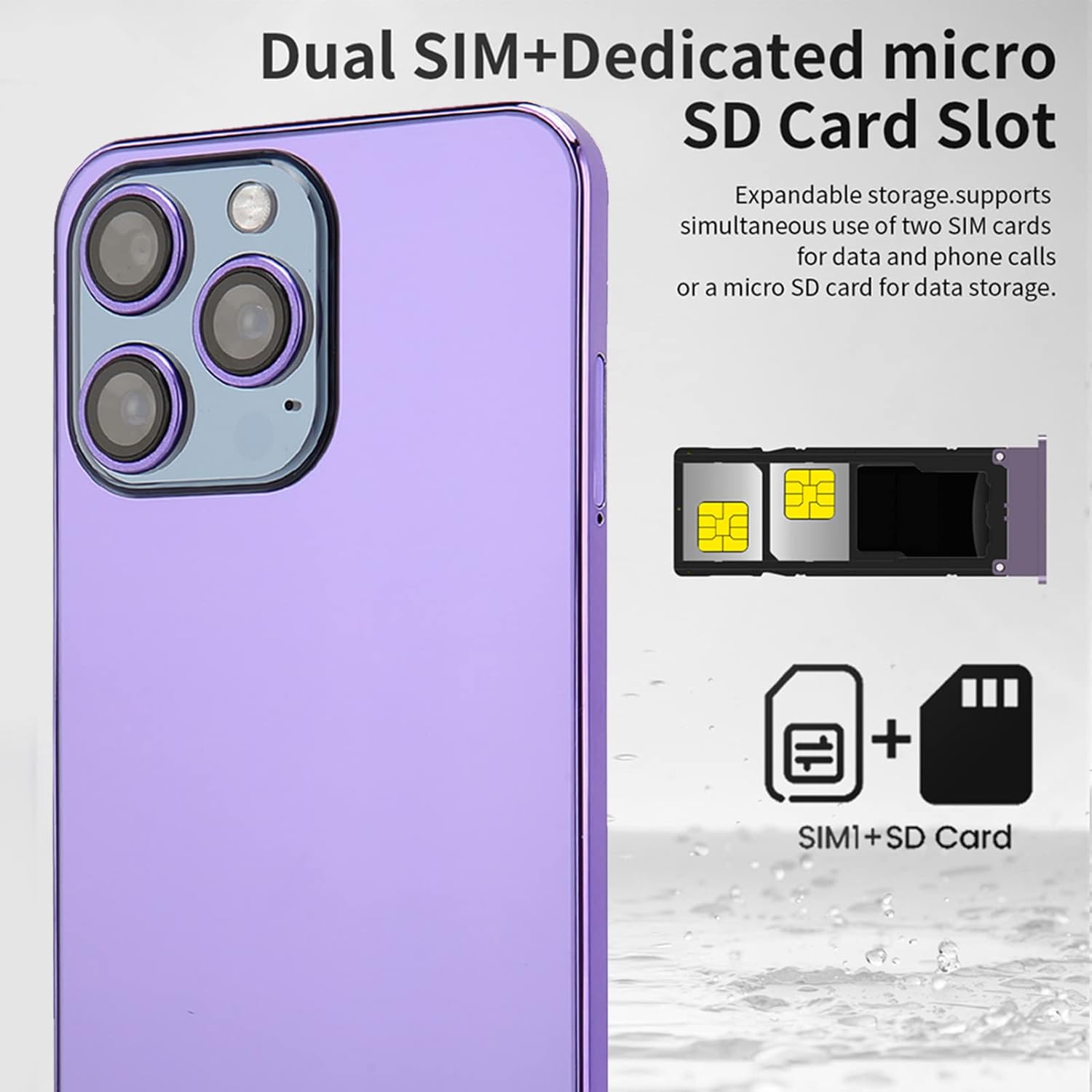 هاتف ذكي 3G غير مقفل من بولو، جوال ثنائي شرائح الاتصال بذاكرة RAM 4GB وروم 64GB وبطارية 5000mAh للحياة اليومية (اللون: ابيض-ايه) 5 هاتف ذكي 3G غير مقفل من بولو، جوال ثنائي شرائح الاتصال بذاكرة RAM 4GB وروم 64GB وبطارية 5000mAh للحياة اليومية (اللون: ابيض-ايه) - الصورة 5