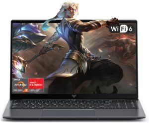 لابتوب 2025 بمعالج AMD رايزن 7430U (6C/12T، حتى 4.3GHz)، ويندوز 11 16GB DDR4 512GB NVMe SSD، شاشة 15.6 انش FHD IPS، بطارية 4800mAh، واي فاي 6، نوع C (ميزة كاملة)، كاميرا ويب