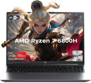 لابتوب ايس ماجيك 2025 بمعالج AMD رايزن 7 6800H (8C/16T حتى 4.7GHz)، 16GB DDR5 512GB NVMe SSD ويندوز 11، شاشة FHD 16 انش، واي فاي 6، كيبورد باضاءة خلفية