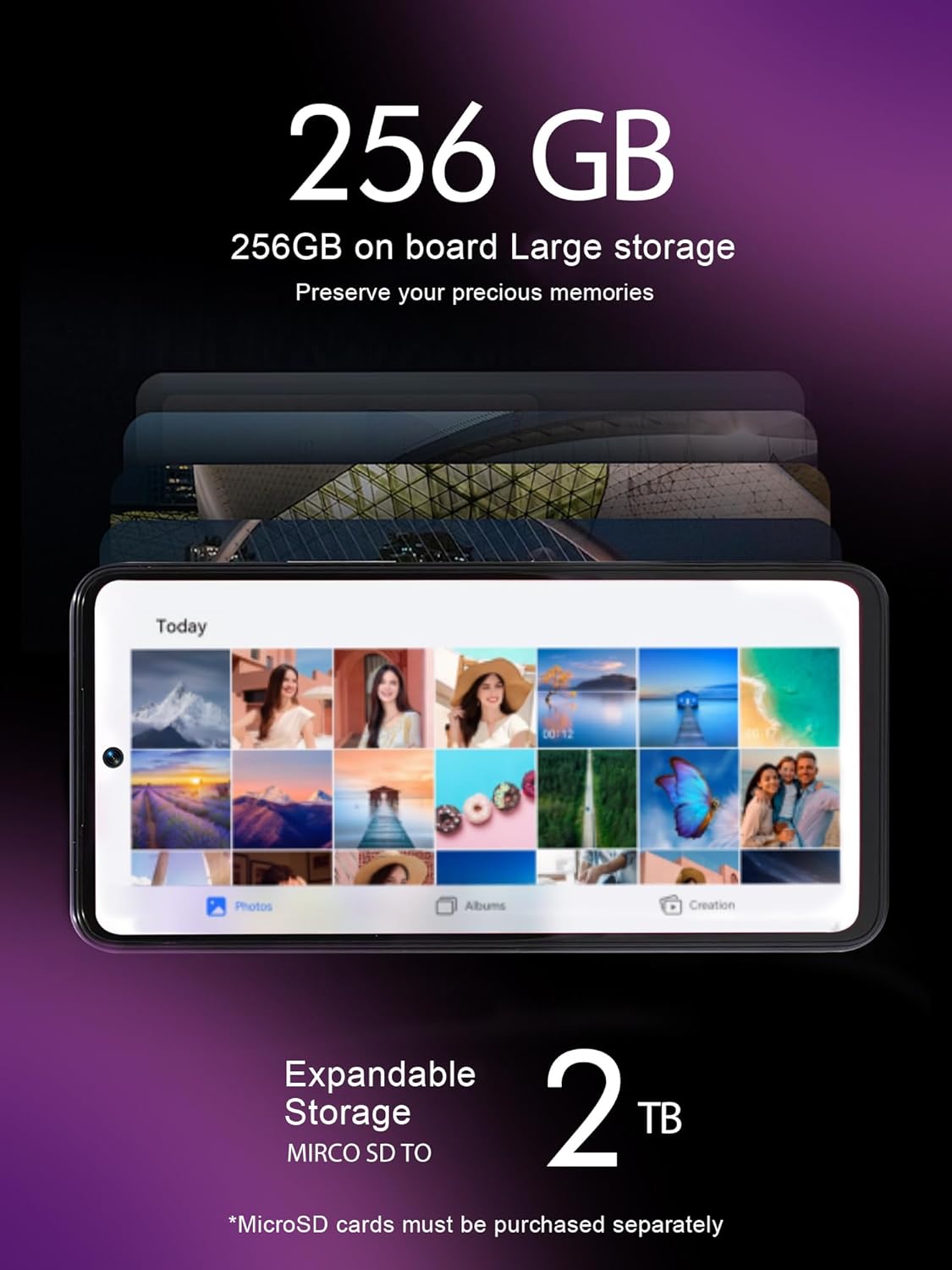 T-موبايل هاتف ذكي ريفي ال 7 برو 5G غير مقفل، 256 جيجابايت، ازرق ازورايت 6 T-موبايل هاتف ذكي ريفي ال 7 برو 5G غير مقفل، 256 جيجابايت، ازرق ازورايت - الصورة 6