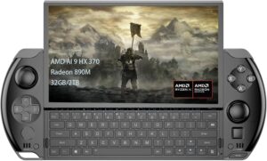 GPD جهاز تشغيل العاب الفيديو الرقمية ويندوز 4 2025، شاشة لمس 6 انش صغيرة 1920X1080 يو ام بي سي ويندوز 11 وحدة المعالجة المركزية AMD رايزن AI 9 HX 370 32GB LPDDR5 RAM/2TB M.2 NVMe 2280 SSD (اسود)