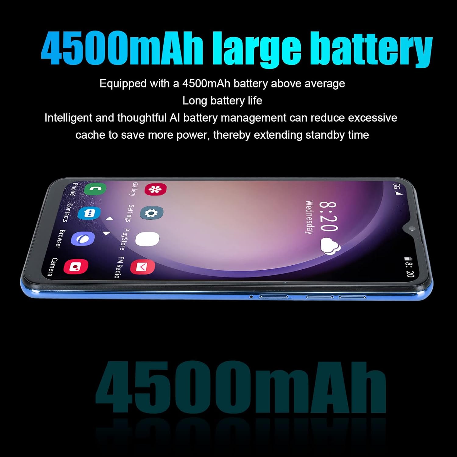 جوال غير مقفل، 6.52 انش، التعرف على الوجه HD 4G مزدوج وضع الاستعداد 6GB 128GB 12 5G واي فاي مع قلم ستايلس وبطارية 4500mAh 4 جوال غير مقفل، 6.52 انش، التعرف على الوجه HD 4G مزدوج وضع الاستعداد 6GB 128GB 12 5G واي فاي مع قلم ستايلس وبطارية 4500mAh - الصورة 4