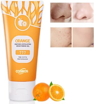 مقشر جل اورانج للوجه والجسم، جل تقشير، ينظف المسام بعمق، يزيل الرؤوس السوداء ويرطب البشرة، لجميع انواع البشرة (قطعة واحدة)