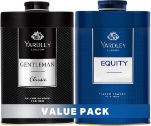 بودرة تالك للجسم معطرة من لندن، عطر ذكوري يدوم طوال اليوم، خالية من العرق، رائحة تدوم طويلا، 150 غرام × 3 (جنتلمان كلاسيك، اكويتي)، للجنسين، 150.0 ملليلتر