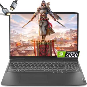 لينوفو لابتوب العاب ال او كيو 15 بشاشة 15.6 انش FHD IPS 144Hz ومعالج AMD رايزن 5 7235HS وذاكرة RAM 32GB وSSD PCIe 1TB وكيبورد باضاءة خلفية وويندوز 11 وكيبل HDMI