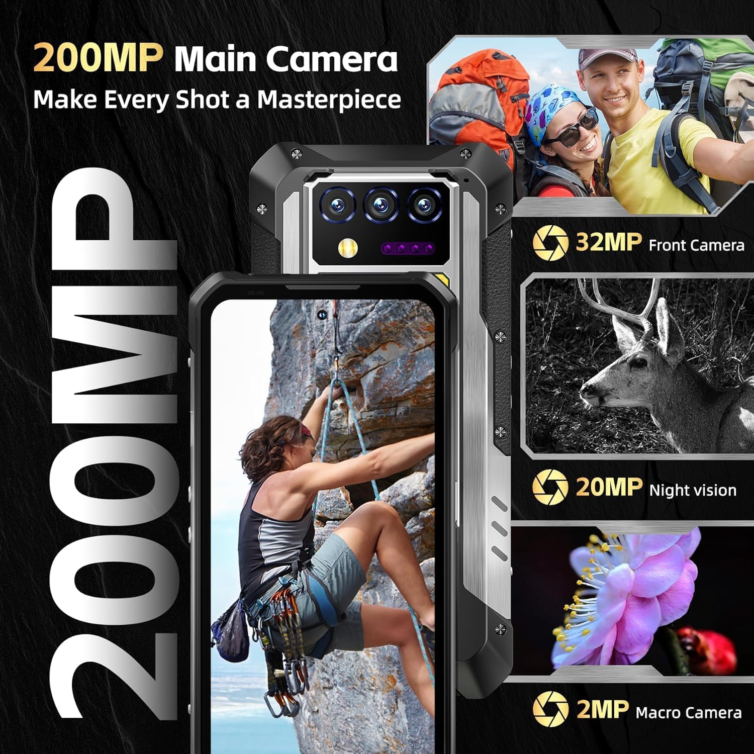 جوال اوكيت WP30 برو 120 واط 5G متين اندرويد 13 12GB+512GB 11000mAh 6.75 انش FHD+ 108MP من ويلكسين 7 جوال اوكيت WP30 برو 120 واط 5G متين اندرويد 13 12GB+512GB 11000mAh 6.75 انش FHD+ 108MP من ويلكسين - الصورة 7