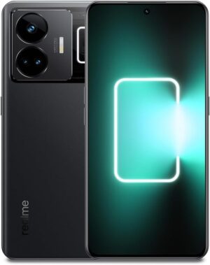 ريلمي جوال جي تي 3 ثنائي شرائح الاتصال بذاكرة روم 1TB وذاكرة RAM 16GB (جي اس ام فقط | بدون سي دي ام ايه) هاتف ذكي 5G مفتوح من المصنع (اسود معزز) - اصدار عالمي