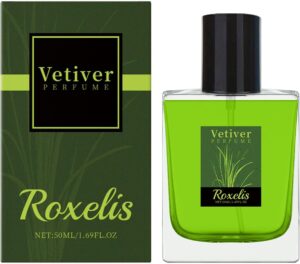 عطر نجيل الهند مع مستخلصات الليمون والارز - رائحة منعشة تدوم طويلا للاستخدام اليومي، متعدد الاستخدامات للعمل والمناسبات الاجتماعية، زجاجة زجاجية انيقة 50 مل