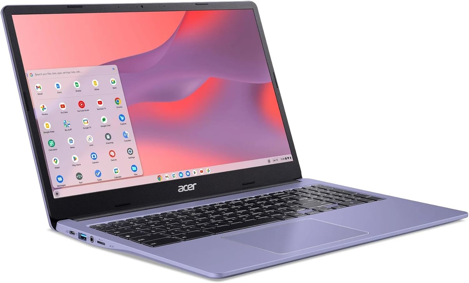 acer Chromebook 15.6in Full HD IPS LCD in Lavender Intel Processor Up to 2.8GHz 4GB DDR4 64GB eMMC Intel 4K Graphics 6th Gen WiFi Webcam Chrome OS (CB315P - Renewed) 3 acer Chromebook 15.6in Full HD IPS LCD in Lavender Intel Processor Up to 2.8GHz 4GB DDR4 64GB eMMC Intel 4K Graphics 6th Gen WiFi Webcam Chrome OS (CB315P - Renewed) - الصورة 3