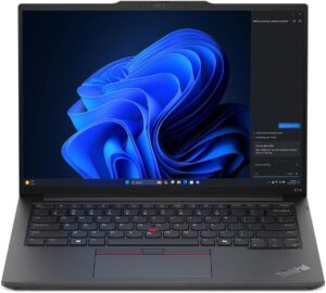 لابتوب ثينك باد E14 الجيل السادس (إنتل) من لينوفو بشاشة WUXGA مقاس 14 بوصة، معالج إنتل كور ألترا 5 125U، ذاكرة وصول عشوائي 16 جيجابايت DDR5، نظام تشغيل ويندوز 11 برو - أسود