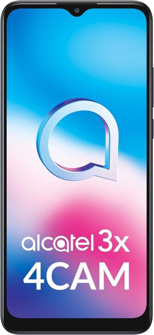 الكاتيل هاتف ذكي 3X (2020) ثنائي شرائح الاتصال بذاكرة روم 64GB وذاكرة RAM 4GB (جي اس ام فقط | بدون سي دي ام ايه) هاتف ذكي 4G/LTE مفتوح من المصنع (ازرق) - اصدار عالمي