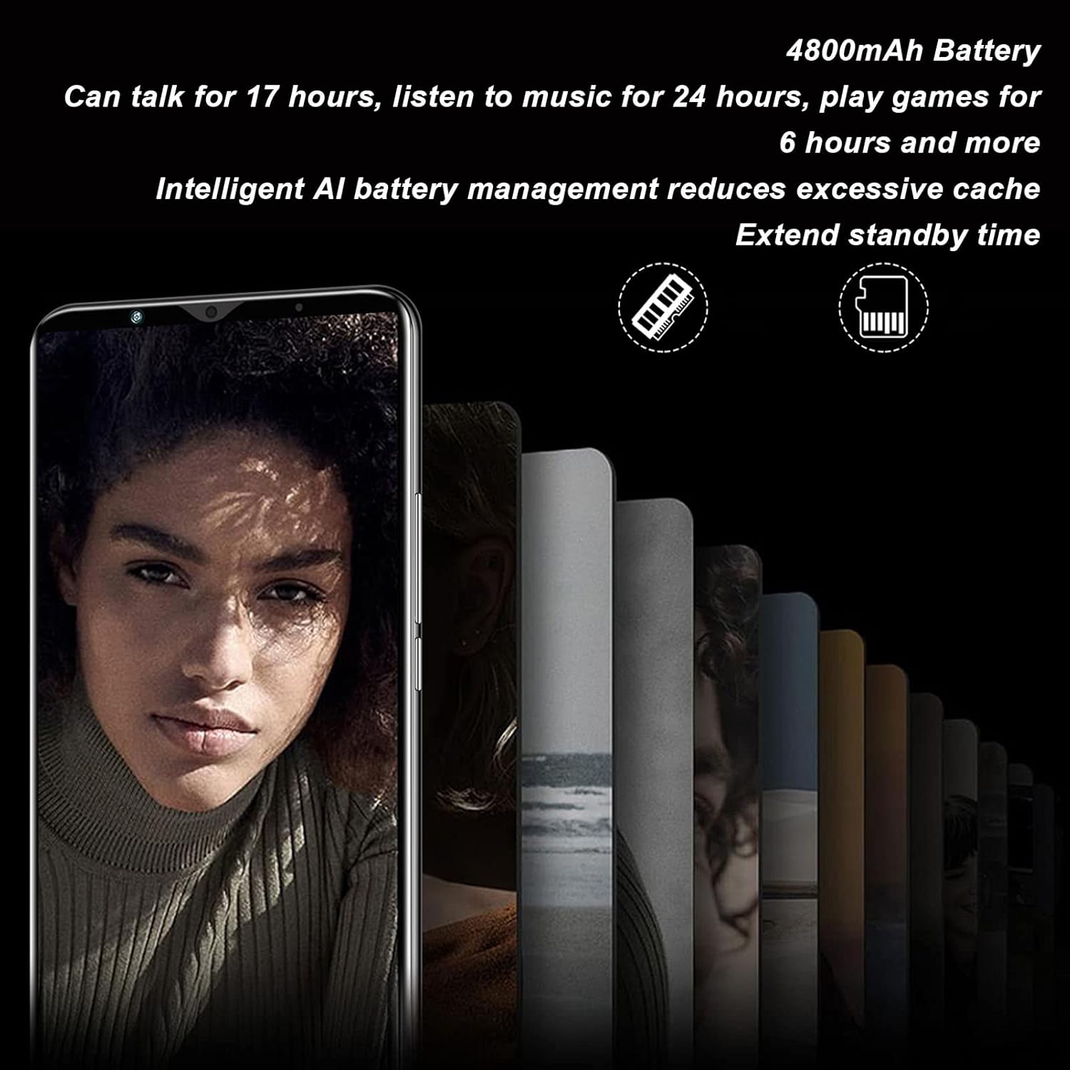 جوال ذكي 5.72 انش غير مقفل 11.0 2GB 16GB ثماني النواة مع شريحتين اتصال، كاميرا مزدوجة 5MP 8MP، توسيع 32GB، مع واي فاي، بلوتوث، اف ام، التعرف على الوجه 7 جوال ذكي 5.72 انش غير مقفل 11.0 2GB 16GB ثماني النواة مع شريحتين اتصال، كاميرا مزدوجة 5MP 8MP، توسيع 32GB، مع واي فاي، بلوتوث، اف ام، التعرف على الوجه - الصورة 7