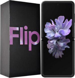سامسونج جوال جالكسي زد فليب SM-F700F/DS 256GB (جي اس ام فقط | بدون سي دي ام ايه) هاتف ذكي اندرويد 4G/LTE مفتوح من المصنع - اصدار عالمي (ارجواني عاكس)