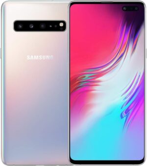 SAMSUNG Galaxy S10 256GB 8Gb Ram Sm G977B هاتف ذكي يعمل بنظام Android بشريحة واحدة (Crown Silver)، من سامسونج