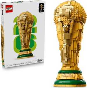 ليغو إيديشنز كأس العالم الرسمية لكرة القدم (FIFA)، مجموعة بناء ديكور رياضي للأطفال بعمر ١٢ سنة وأكثر، لعبة كأس مع بناء صغير بالداخل، هدية عيد ميلاد للأطفال محبّي كرة القدم (٢٨٤٢ قطعة) 43020