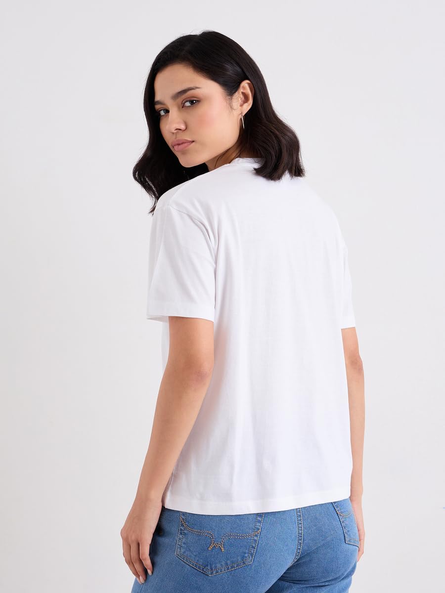 1783518731 Styli Women Slogan Print Round Neck T Shirt