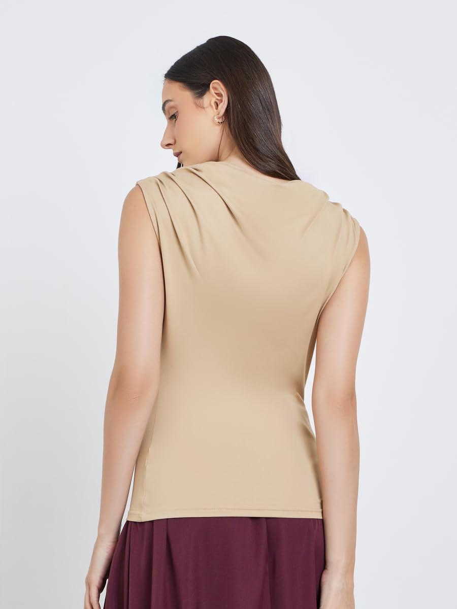 Styli Women Sleeveless Draped Detail Top - 8 1784420702 Styli Women Sleeveless Draped Detail Top
