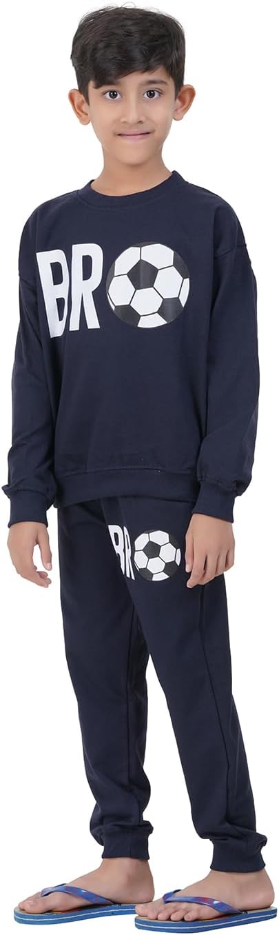 طقم ملابس للأولاد من سويت شيرت وسروال من تي 2 اف - موديل BYS-SS-PANT-01 (عبوة واحدة)