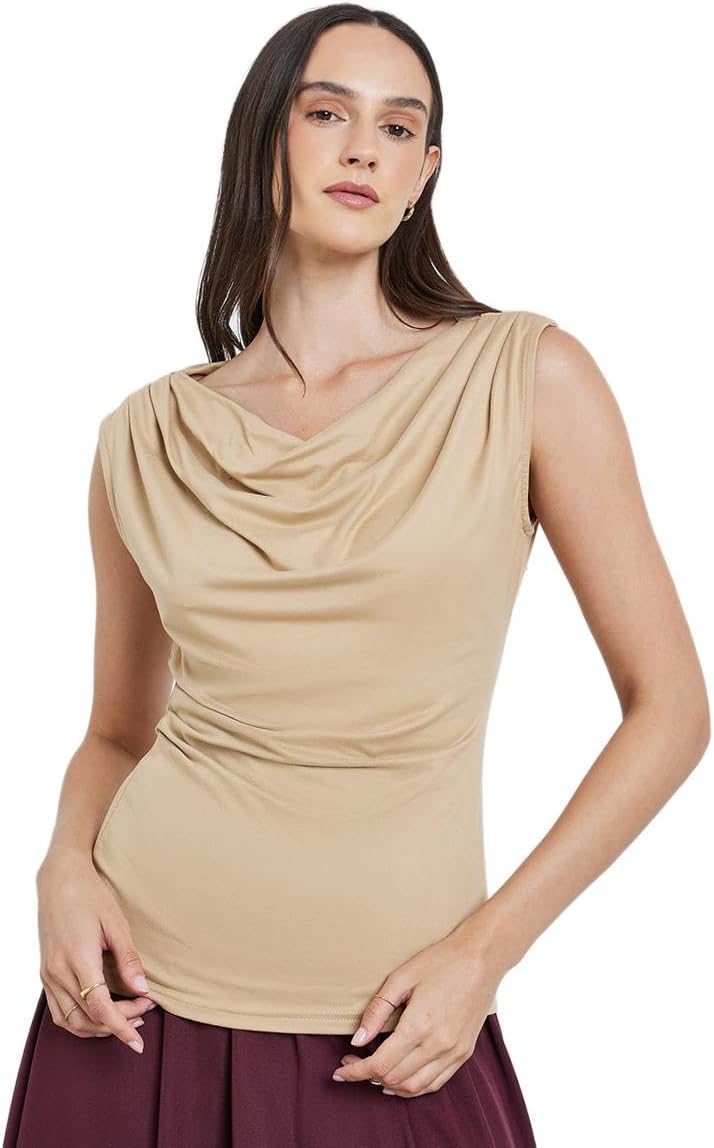 Styli Women Sleeveless Draped Detail Top - 5 Styli Women Sleeveless Draped Detail Top