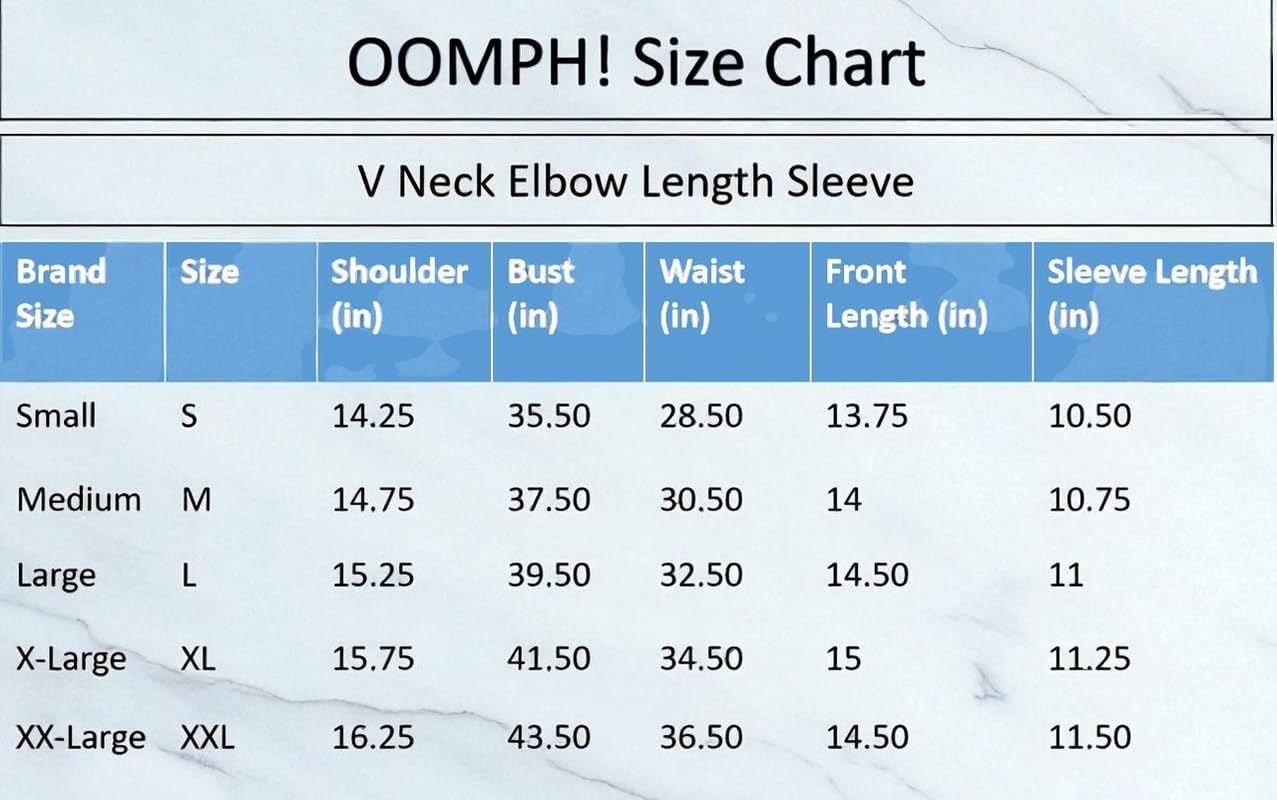 Oomph! Women Zari V neck Blouse (pack of 1) 14 1786188016 Oomph Women Zari V neck Blouse pack of 1