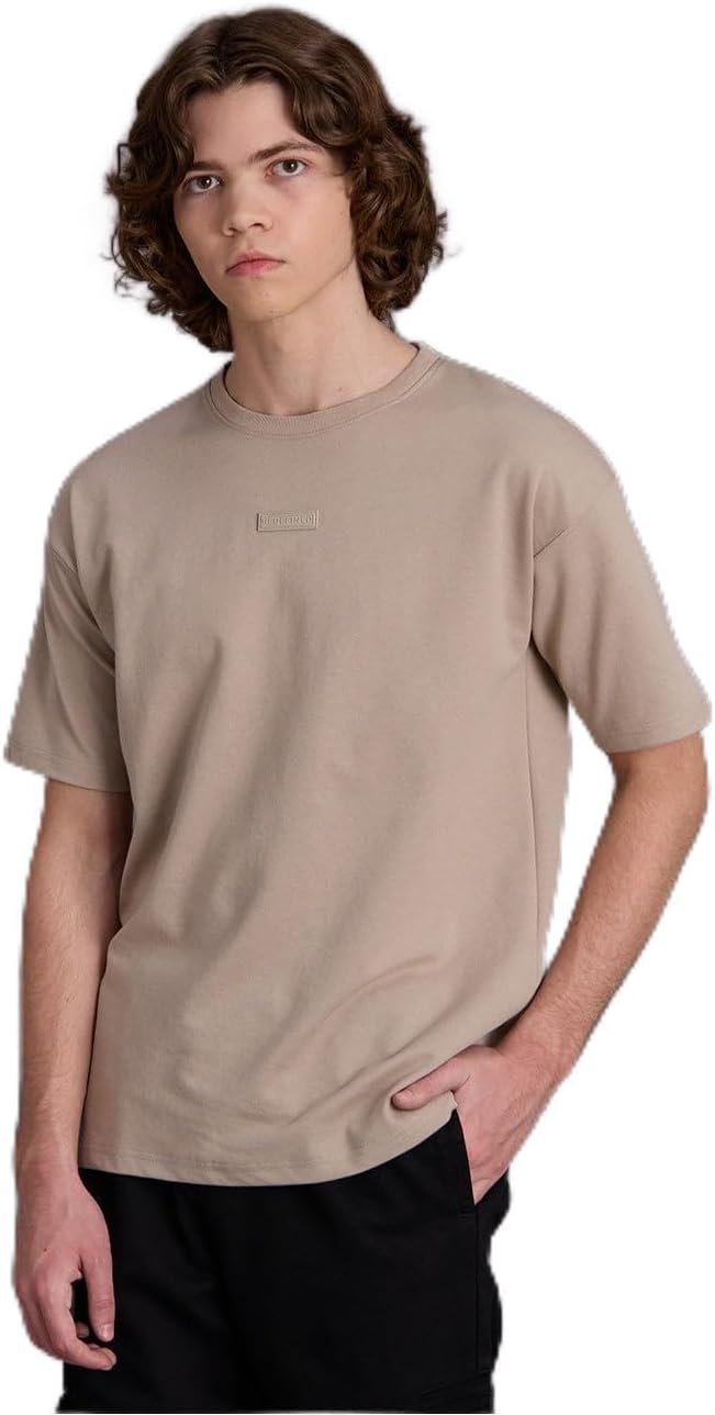 REDTAG Boys Beige Plain T-Shirt 8 REDTAG Boys Beige Plain T-Shirt