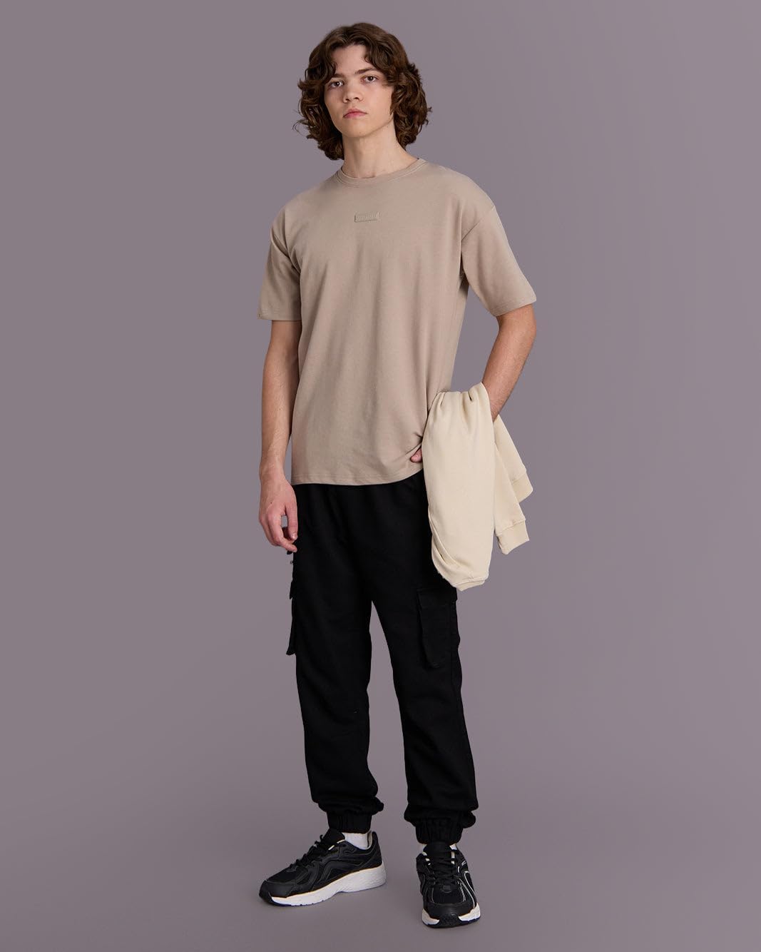 REDTAG Boys Beige Plain T-Shirt 9