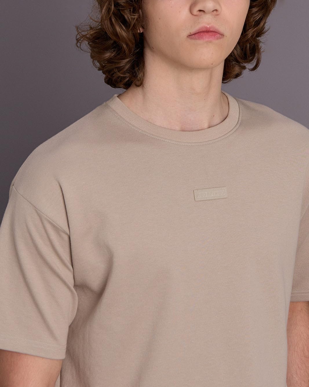 REDTAG Boys Beige Plain T-Shirt 11 61Gm8DonE+L. AC SL1334